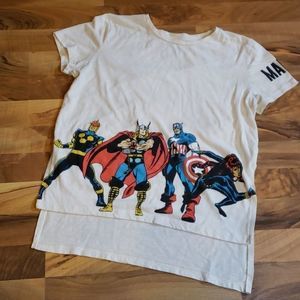 Juniors High-Low Marvel Tee